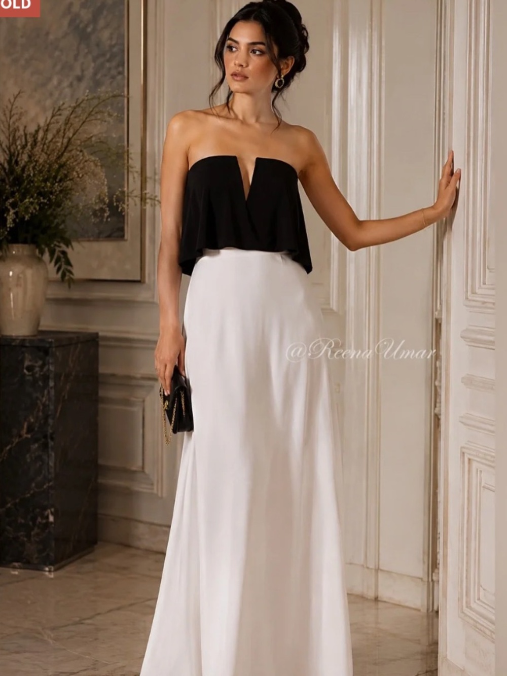 BCBGMAXAZRIA “Alise” Strapless Evening Gown